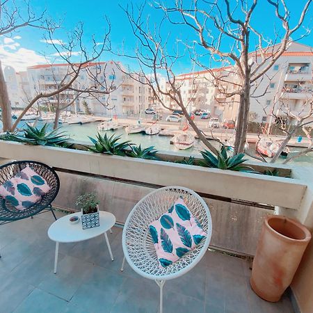 Superbe T2 Au Calme Avec Balcon Sur La Marina - 10 Lägenhet Canet-en-Roussillon Exteriör bild